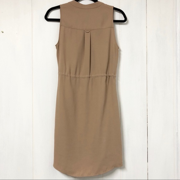 Guess Tan Button Down Sleeveless Dress - Picture 7 of 7